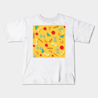 Funky 90s Pattern v2 Kids T-Shirt